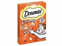 44x10g Dreamies Creamy Snacks Huhn Katzensnacks