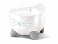 Catit PIXI Trinkbrunnen 2,5l, weiß Katze mit Nachtlicht leiser Betrieb
