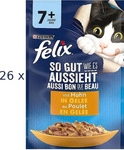 Felix "So gut wie es aussieht" Senior Pouches 26 x 85 g - Huhn (Katzenfutter),