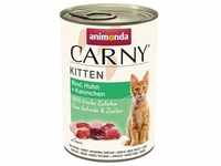 12x400g animonda Carny Kitten Rind, Huhn & Kaninchen Katzenfutter nass