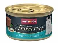 12x85g animonda Vom Feinsten Adult Huhn + Thunfisch Katzenfutter nass