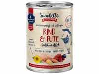 6 x 380 g Sanabelle All Meat Rind & Pute Katze Nassfutter