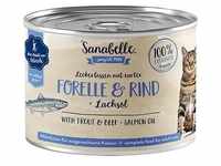 6x 195g Sanabelle All Meat Forelle & Rind Katze Nassfutter
