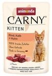 12 x 85 g animonda Carny Kitten Pouch Rind, Kalb + Huhn Kitten Nassfutter 12 x 85 g animonda Carny Kitten Pouch Rind, Kalb + Huhn Kitten Nassfutter
