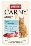 24 x 85 g animonda Carny Pouch Huhn + Thunfisch Katzen Nassfutter