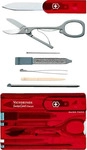 Victorinox 0.7100.T, Victorinox Swisscard Transparent Multitool Rot Red