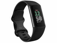 Fitbit Fitness-Tracker Charge 6 obsidian schwarz, Puls-, SpO2-, EKG-Messung, GPS,