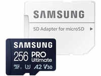 Samsung SD-Karte PRO Ultimate (2023), 256GB, bis 200 MB/s, UHS-I U3, SDXC
