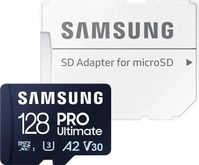 Samsung Micro-SD-Karte PRO Ultimate (2023), 128GB, bis 200 MB/s, UHS-I U3, SDXC