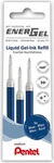 Pentel Gelschreibermine LR7-3C, Strichbreite 0,35mm, blau, 3 St&uuml;ck