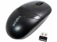 LogiLink Maus Wireless Optical Mouse ID0069, 3 Tasten, 1000 dpi, schwarz