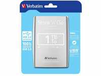Verbatim Festplatte Store n Go Portable 53071, 2,5 Zoll, extern, USB 3.0, 1TB, silber