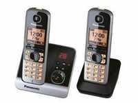 Panasonic Telefon KX-TG6722GB, schwarz, schnurlos, mit Anrufbeantworter
