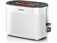 Bosch Toaster MyMoment TAT2M121, 2 Scheiben, 950 Watt, Kunststoff, weiß