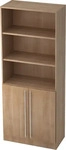 Hammerbacher Kombischrank Solid 7700, nussbaum, mit 2 Dreht&uuml;ren, (B/H) 80 x 200 cm