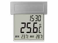 TFA Fensterthermometer 30.1035 Vision Solar außen, digital, selbstklebend, mit