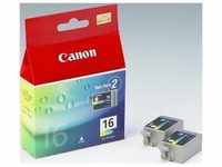 Canon BCI-16 C 2x color 2x 7,5ml 75 Seiten Tinte, 2 Stück, Grundpreis: &euro; 5,92 /