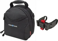 Rixen&Kaul Fahrrad-Lenkertasche Smile, schwarz, 3,5 l, mit Regenschutz und