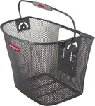 KLICKfix Fahrradkorb Uni, anthrazit, aus Metall, 16 Liter, vorne, f&uuml;r Lenker, 35 x