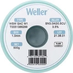 Weller L&ouml;tzinn T0051386299, Flussmittel, bleifrei, &Oslash; 1,0mm, 96,5% Zinn, 3%...
