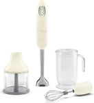 Smeg Stabmixer HBF03CREU 50er Retro Style, creme, 700 W, 5 Geschwindigkeitsstufen,