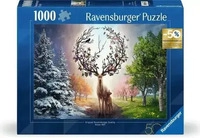 Ravensburger Puzzle 12001088, Der magische Hirsch, und die vier Jahreszeiten, 1000