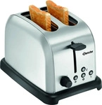 Bartscher Toaster TBRB20, mit 6 R&ouml;ststufen & Auftaufunktion, silber, 880 W,