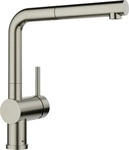 BLANCO K&uuml;chenarmatur LINUS-S, satin platinum, Hochdruck, 140&deg; schwenkbar,