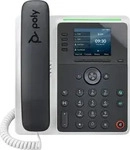 Poly HP Edge E220 Telefon, wei&szlig; / dunkelblau, schnurgebunden, mit Bluetooth