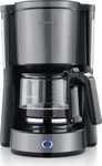 Severin Kaffeemaschine KA 9572, Type, bis 10 Tassen, 1,25 Liter, grau, mit...