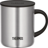 Thermos Thermobecher Longlife Cup steel mat mit Henkel, silber, Edelstahl