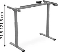 Digitus Schreibtischgestell DA-90432, silber, elektrisch h&ouml;henverstellbar,...
