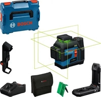 Bosch Kreuzlinienlaser 0601065401, GLL 12V-100-33 CG, 3 x 360&deg;, gr&uuml;ne Laser,