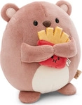 NICI Kuscheltier mymochi 61148, B&auml;r Nomo mit Pommes in Geschenkbox, ab 1 Jahr, 16 cm