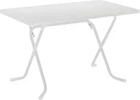 barths Gartentisch Primo, Kunststoff, wei&szlig;, 110 x 70 x 70 cm, klappbar