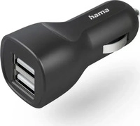 Hama Zigarettenanz&uuml;nder-Adapter 201636, 2,4 A, 12 Watt, mit 2x USB-A, f&uuml;r 12-24 V