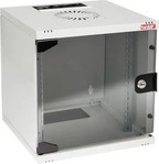 HMF Netzwerkschrank 63406-07, 10 Zoll, Wandgeh&auml;use, bis 30 kg, 312 x 327 x 300 mm,