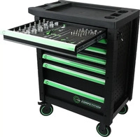 KS-Tools Werkzeugwagen COMPETITION, 512.3119, 119-teilig, schwarz, 7 Schubladen, mit