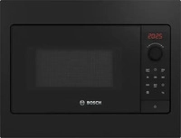 Bosch Mikrowelle Serie 2, BFL523MB4, 800 Watt, Einbaumikrowelle, schwarz, mit