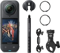 Insta360 X5 Motorrad Bundle Action-Cam, wasserdicht bis 15m, 8K/30fps, 72MP,...