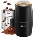 Clatronic Kaffeem&uuml;hle KSW 3806, elektrisch, schwarz, Edelstahl-Schlagmesser,