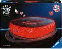 Ravensburger Puzzle 12008033 Iconics - Allianz Arena mit Licht, 3D Puzzle,