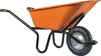 Haemmerlin Schubkarre Crusader, Tragkraft 250 kg, mit Luftbereifung, Kunststoffmulde,