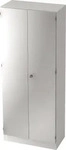 Hammerbacher Kleiderschrank Solid 6200, silber / wei&szlig;, 2 Dreht&uuml;ren, (BxHxT)...