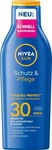 Nivea Sonnencreme Sun Schutz & Pflege, LSF 30, 200 ml, wasserfest, Grundpreis:...