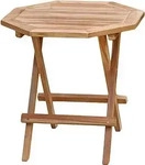 Garden-Pleasure Beistelltisch LUANG, beige, aus Massivholz, quadratisch, 50 x...