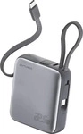4smarts Powerbank Pocket Dual Cord, 10000mAh, 3x USB-C, Ladeleistung 22,5 Watt