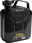 Monzana Benzinkanister 109587, 5 Liter, schwarz, aus Metall