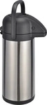 B&ouml;ttcher-AG Thermoskanne Edelstahl, Pumpkanne, silber, 3 Liter