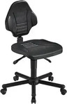 meychair Arbeitsstuhl W13-25-TR-PU, XXL, schwarz, mit Rollen, PU-Schaum, bis 250 kg